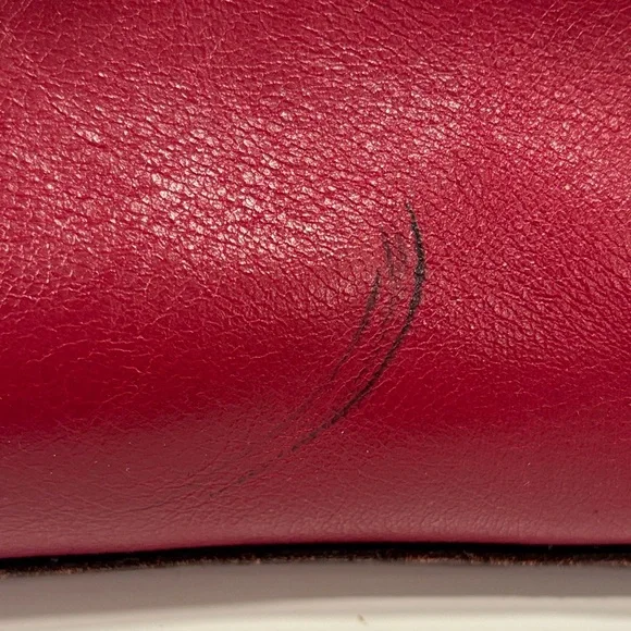 Patricia Nash Leather Calvi Handbag Crossbody in Red - Picture 13 of 15